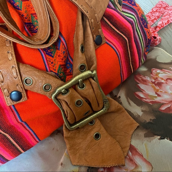 Anat Marin bohemian hippie shoulder hobo bag - Picture 6 of 16